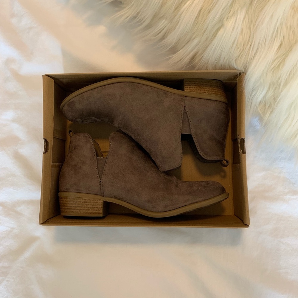 Brown booties